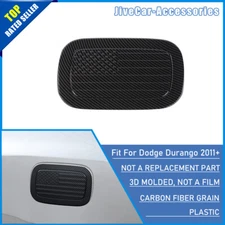 Carbon Fiber Car Fuel Tank Gas Door Cover Trim Sticker For Dodge Durango 2011+