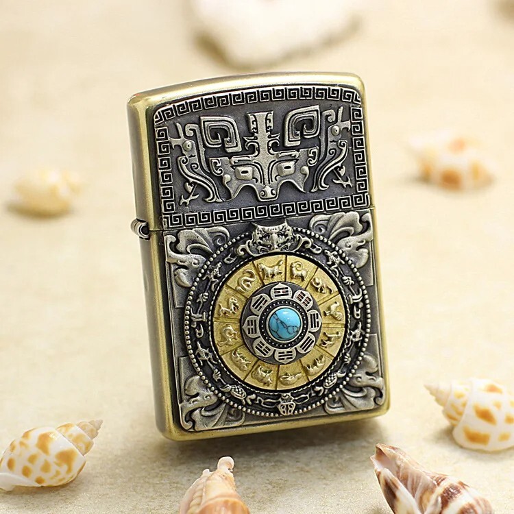 Genuine Zippo Lighter Vintage Unique Windproof Armor Lighters
