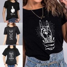 Summer Tops for Women Short Sleeve T Shirts Ladies Neck Slim Fit Tee Shirts Casu