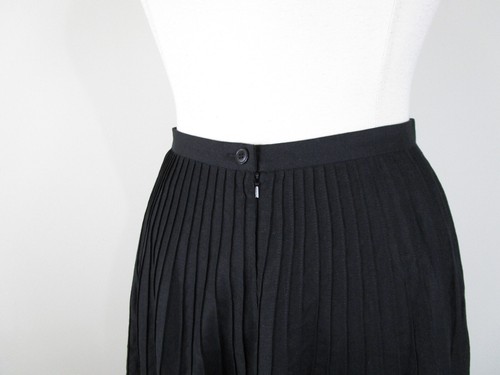 Orvis Plus Size Solid Black Modest Linen A-line Full Flare Midi Skirt 14 $98 - Picture 7 of 10