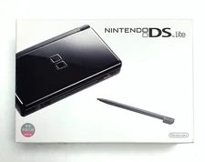 Used Nitendo DS Lite Rare Asian Release + Extra Battery! - Jet Black Color