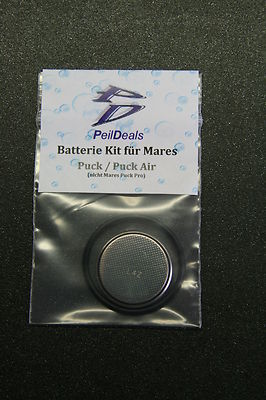 Batterie - Kit Set für Tauchcomputer Mares PUCK & Puck Air + O-Ring