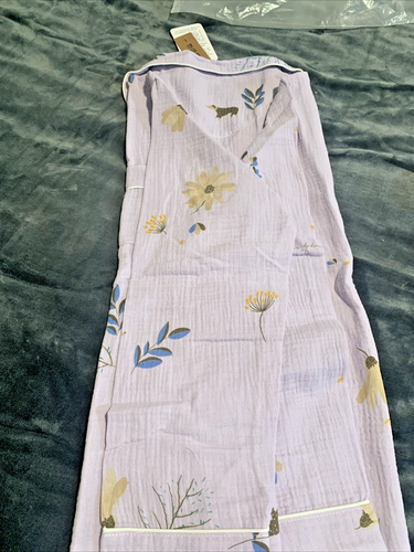 New Women Cotton Pajamas Set; Lilac with Flowers. Large - Picture 6 of 9