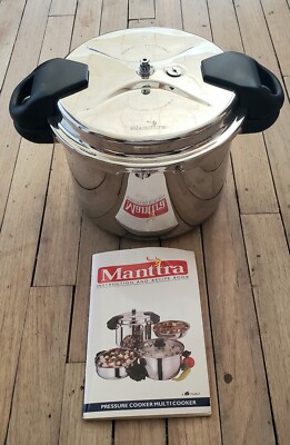 Manttra TTK 8 Qt Stove Top Pressure Cooker *New *No Box *Fast Shipping 