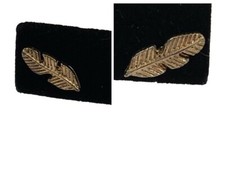 Feather Shaped Gold Tone Stud Earrings