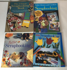 Lot of 4 Scrapbooking Craft Books Crafting Keepsakes Scrapbook Ideas Designs
