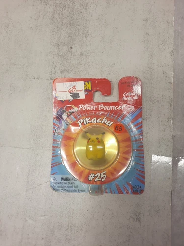 Pokemon Power Bouncer Pikachu #25 On-Card- Vintage