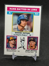 2025 Topps Heritage NL RBI Leaders Ohtani / Adamas / Machado #195