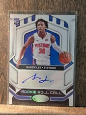 2020-21 Saben Lee Certified Basketball Rookie Roll Call Auto Pistons SP