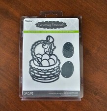 Darice Embossing Easter Egg Build A Basket Cut Emboss Stencil Metal Dies NIP