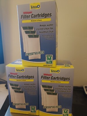 PACK OF 9 Tetra 26218 Medium Carbon Whisper Filter Cartridges 