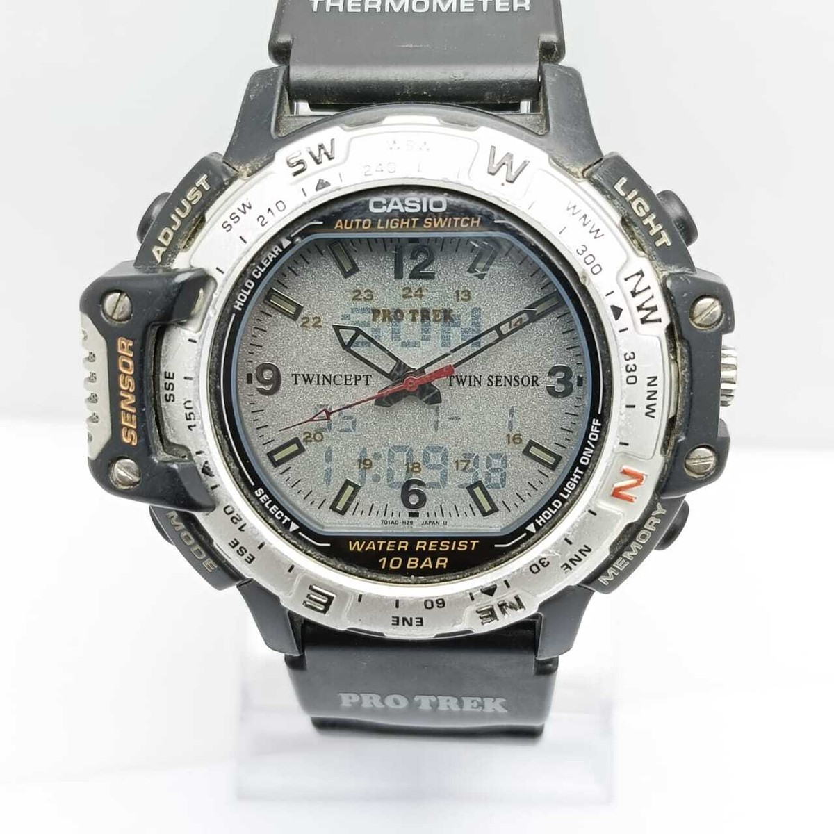 CASIO Twincept Twin PROTREK 1375 PRT-50 Quartz Ana Digi Vintage