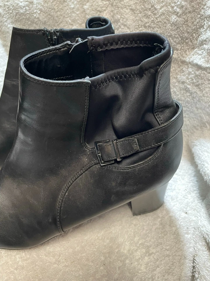 East 5th Mujer Botines Tacón Bloque Botines Negro Talla US 11 M Foto 2 de 4