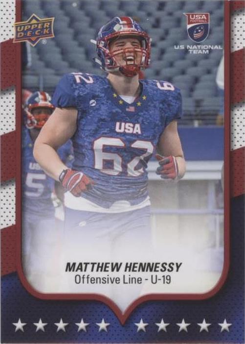 2016 Upper Deck USA Football Matthew Hennessy #37 - 1 of 2