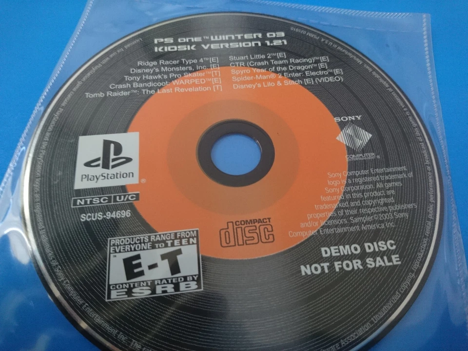 PLAYSTATION 1 INTERACTIVE DEMO DISC 2002 Version 1.21 Not For Resale NEW  SEALED - Image 2 of 4