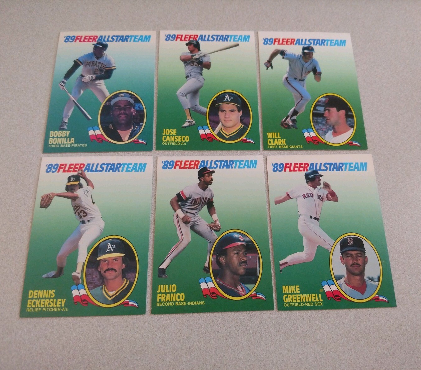 1989 Fleer Baseball All Star Team Complete Set Of 12 Cards eBay