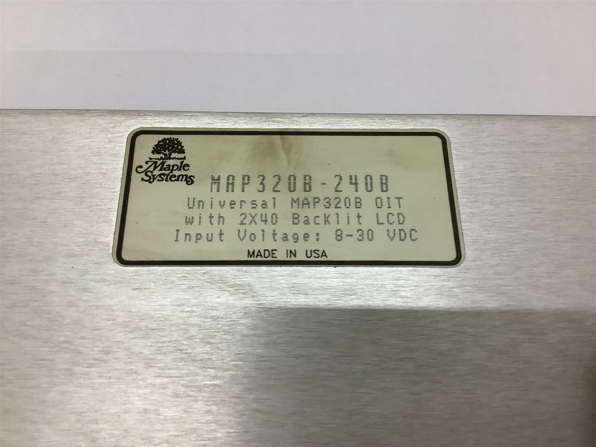 Maple Systems MAP320B-240B Display 8-30 Vdc | eBay