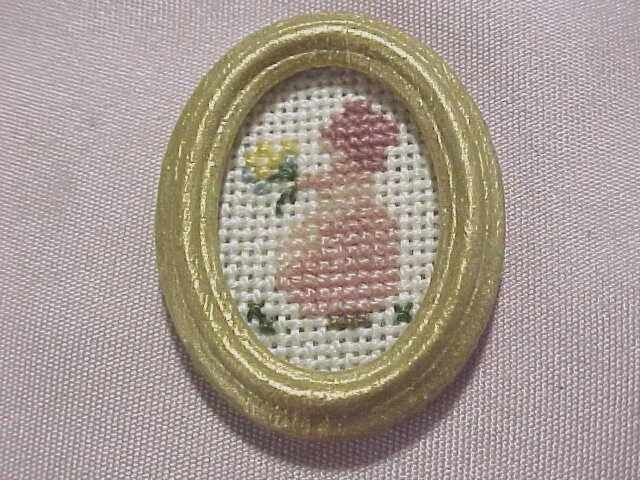 4 миниатюрные картины рукоделие в рамке - Изображение 4 из 4