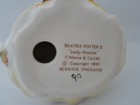 Beatrix Potter "Lady Mouse" Porcelain Figurine with Box (Beswick) F. Warne 1951 — photo 6