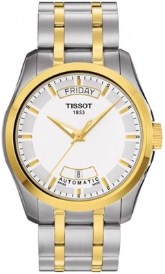 TISSOT COUTURIER AUTOMATIC T035407A Day/ Date Sapphire Crystal Swiss