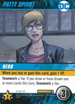 PATTY SPIVOT DC Comics Deck Building Game card ROGUES