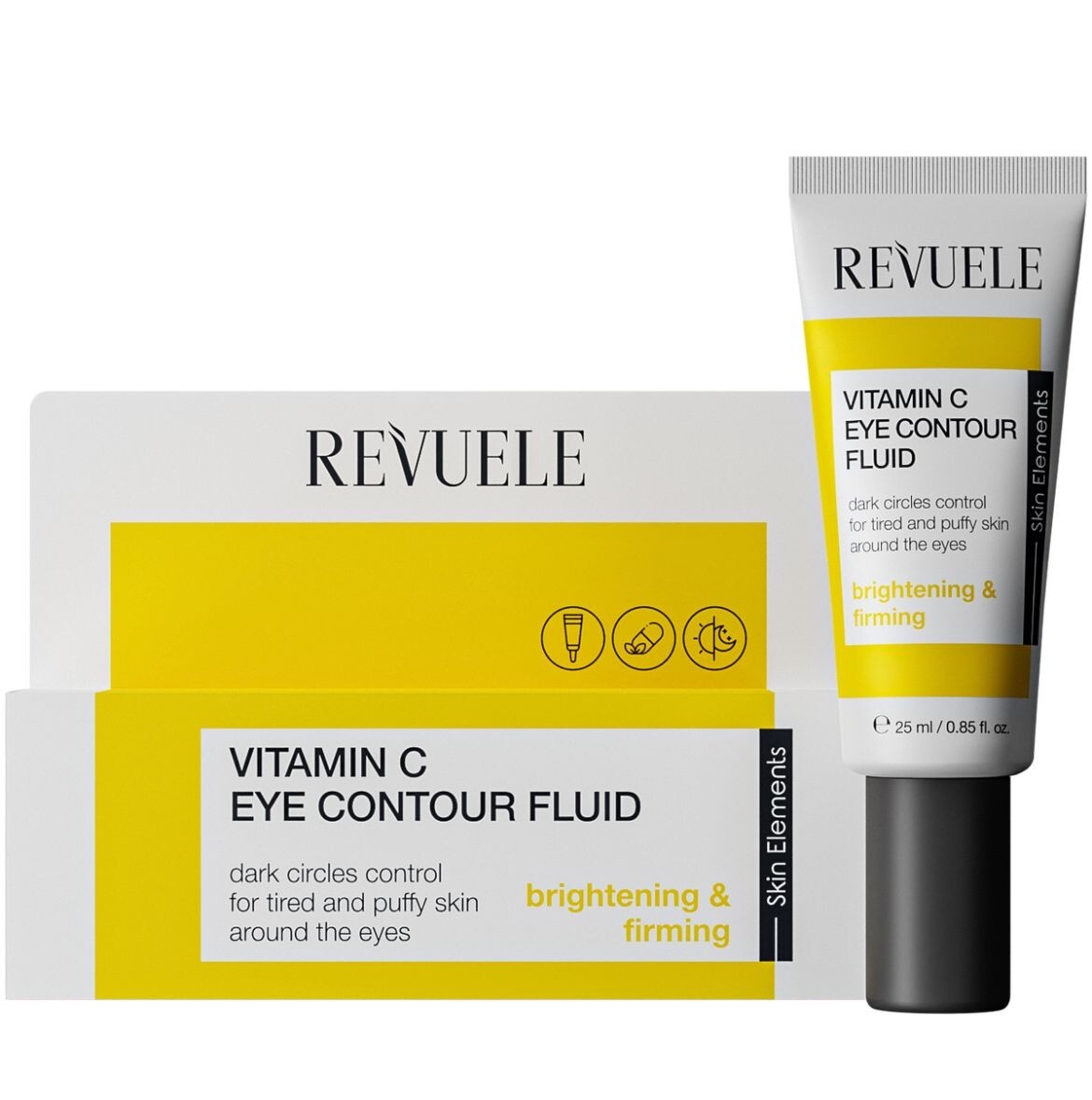 Revuele Vitamin C Eye Contour Fluid Brightening Eye Cream To Treat Dark Circles 25 Ml - Image 2