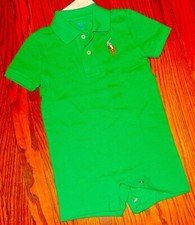 POLO RALPH LAUREN AUTHENTIC BABY BOYS BRAND NEW ORIGINAL ROMPER Size 18M, NWT