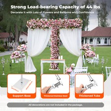 20ft x 10ft Heavy Duty Telescopic Wedding Backdrop Stand Fit Weddings Party Deco