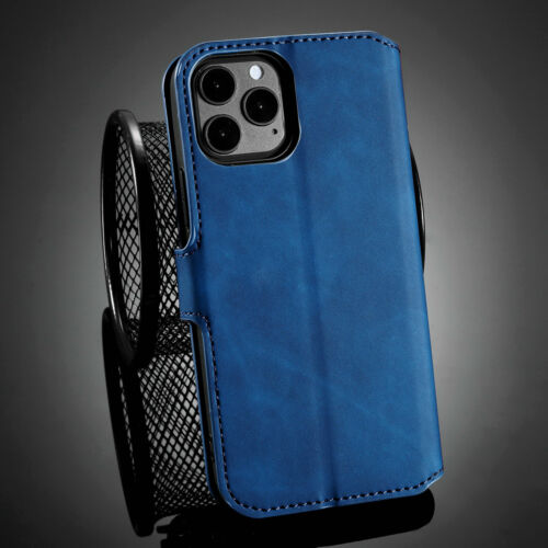 DGMing Leather Flip Wallet Case Card Slots Stand Cover for iPhone and Samsung - Picture 17 of 19