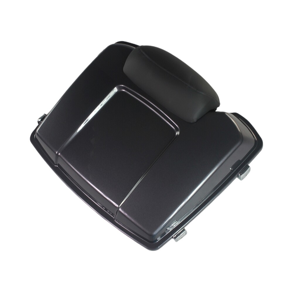 Razor Pack Trunk Chopped Backrest for Harley Touring 1993-2013 Charcoal Pearl