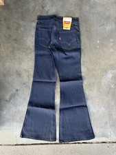 Vintage Levi  s Big Bell Bottoms Jeans 784 3617 Deadstock NWT Denim Raw Blue USA