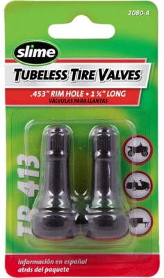Slime 2 Pack of Slime Tubeless tire valves #2080-A   NEW