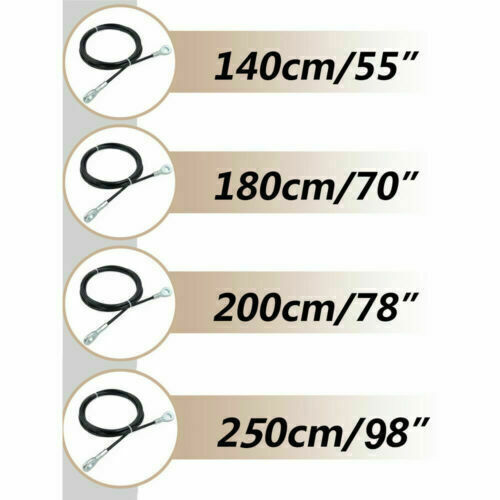 Home Gym Kabel Stahldrahtseil 2,5m DIY Flaschenzug Kabel Maschine Kraftstation Geräte - Bild 7 von 14