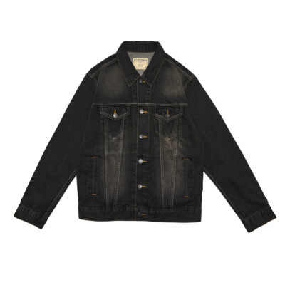 Motorcycle Jacket Men's Selvedge Denim Jacket Vintage Casual