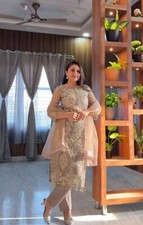 Bollywood Look Heavy Soft Net Salwar Kameez With Dupatta For Reception Wear