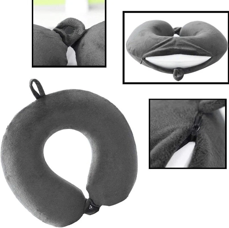 Travel Pillow - Memory Foam Neck Pillow Support Pillow