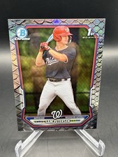 2026 Bowman Baseball #BCP-122 Sam Petersen 1st Chrome Reptilian Refractor Nats