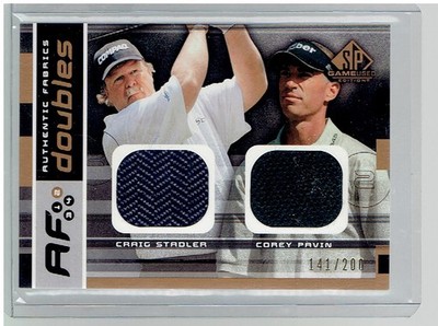 Craig Stadler Corey Pavin 2003 SP Game Used Authentic Fabrics Doubles 141/200