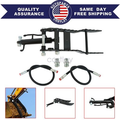 Hydraulic Thumb Clip Single Hole Metal Grab For Mini Excavators Attachments