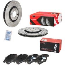 Brembo Xtra Line Bremsscheiben 302mm + Bremsbeläge Vorne passend für Peugeot 208