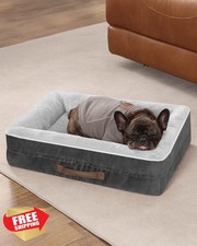 Upvilla orthopedic dog bed gray 24"L x 18"W