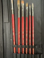 Creative Mark Staccato Set of 12 Paint Brushes in case--UNUSED; SEE PHOTOS