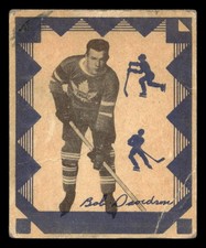 1937-38 O-Pee-Chee V304E #136 Bob Davidson Poor Maple Leafs Blue  ID:428784