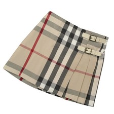 SALE BURBERRY KIDS Wrap Skirt Burberry Check Pleated Double Belt Size 3A, 4A NEW