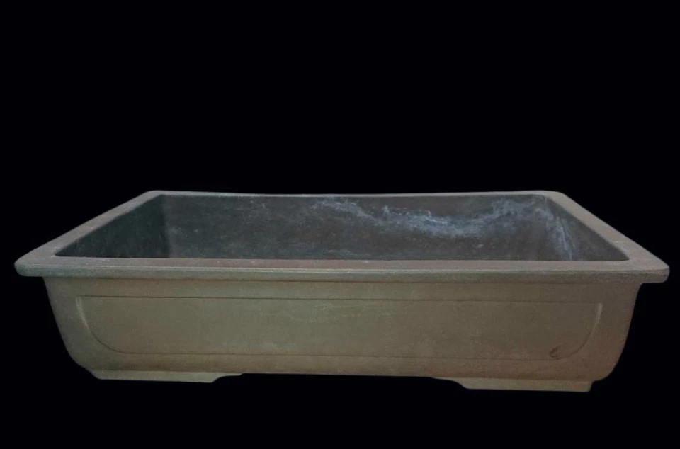 Japanese Bonsai pot TOKONAME NEZU Unglazed Rectangular shape Large size W30cm - Image 2 of 4