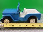 Vintage 1950’s Tonka Pressed Steel Blue Jeep Toy Car 6 Inch