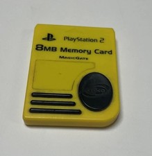 Memory Card 8MB MagicGate Yellow Nyko for Playstation 2 PS2 Console Game System