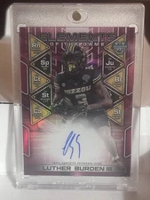 Luther Burden III Bowman Best U Elements Of The Game RED AUTO /10 Chicago Bears