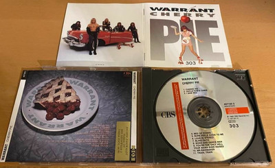 WARRANT - ''CHERRY PIE'' - RARE US HAIR METAL CD 1990 - FIRST PRESSING