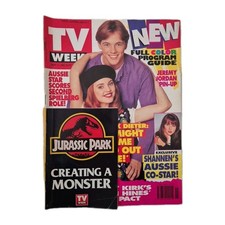 TV WEEK Vintage Entertainment Magazine September 11, 1993 Jeremy Jordan Pin-Up